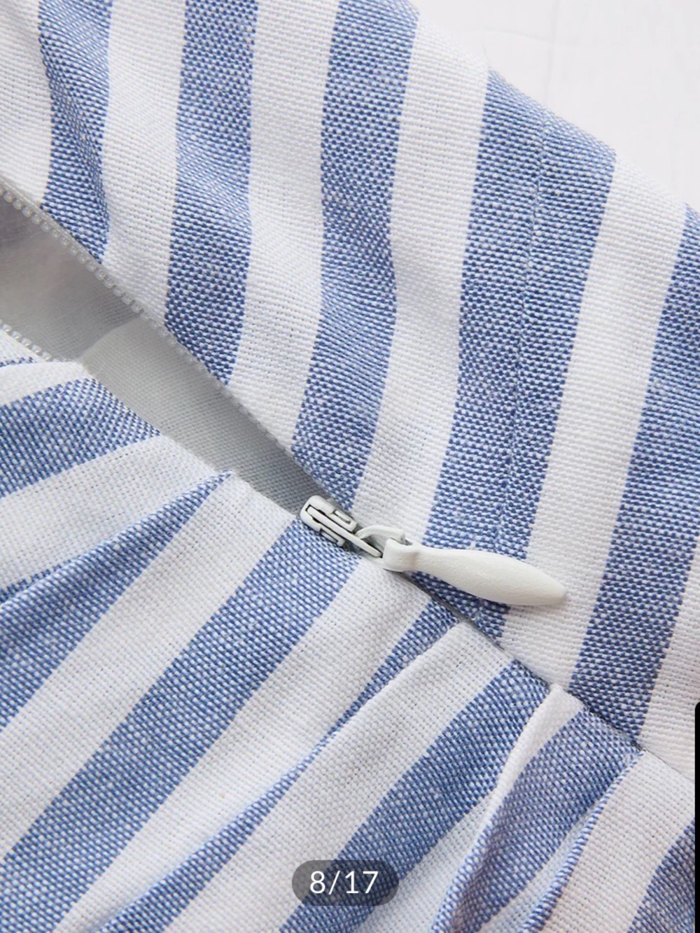NWOT Commensé Striped Cotton Blend Top and Short Set - Picture 9 of 9